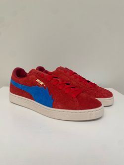 Puma x One Piece “Buggy Suede Red Blue” Size 9 Men’s 396520-01 New