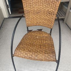 Woven/Iron Chair