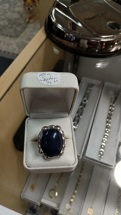 LIA SOPHIA ONXY RING NEW