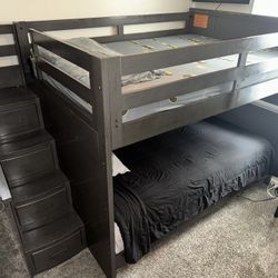 Full Size Bunk Bed With Stairs 