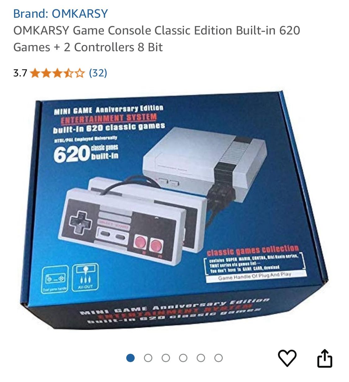 OMKARSY mini game console classic edition W620 built-in games