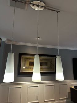 3-Light Chrome Pendant Light Fixture