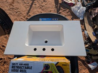 Woodcrafts home product custom  faux marble sink.