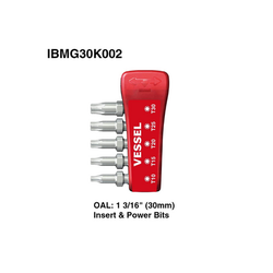 VESSEL Impact Ball Torsion Bits For Torx Socket Screws