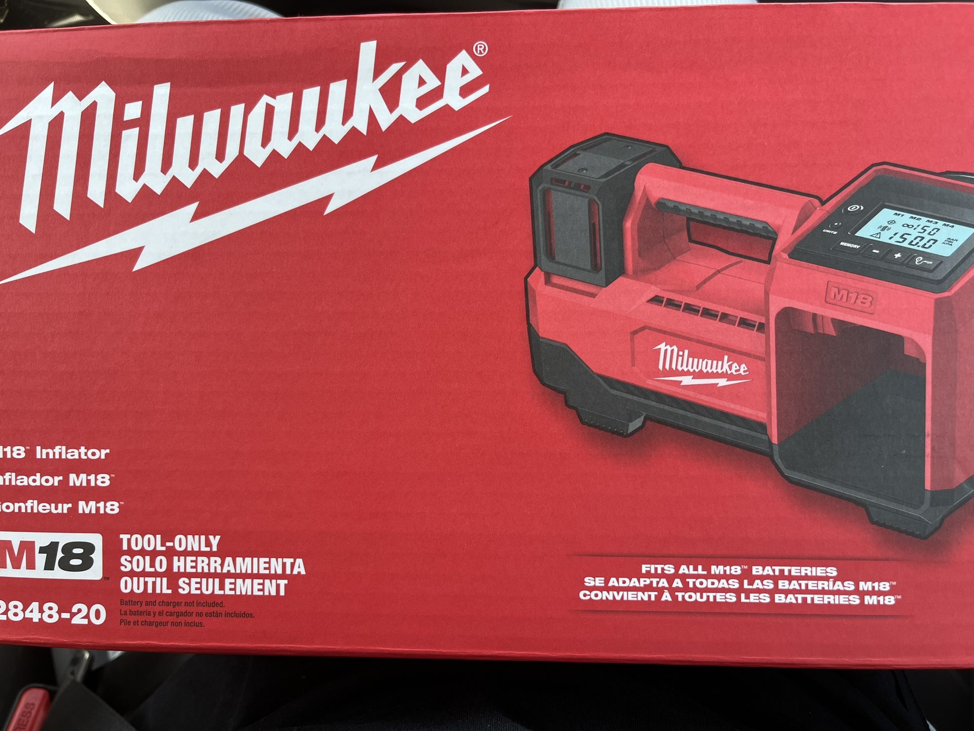 Milwaukee M18 Inflator New!$110