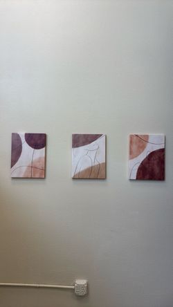 Abstract Figure Wall Art Canvas Set of 3