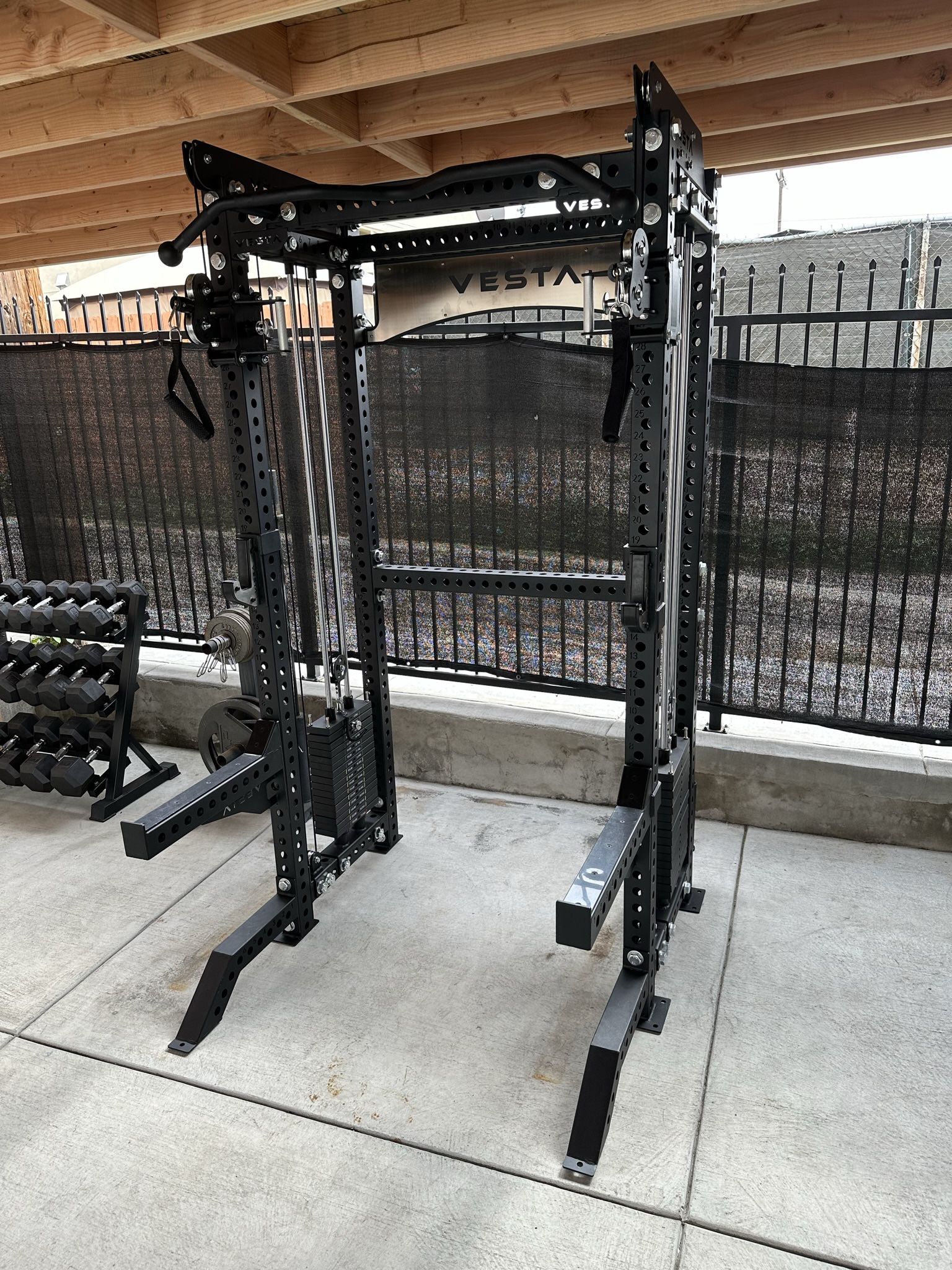 Vesta Fitness PRO SERIES 2-1 Ultimate Half Rack Functional Trainer/Gym Equipment/ Home Gym/ Fitness/ FREE DELIVERY 🚚 