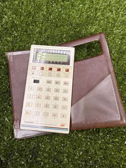 Vintage Casio ML-120 Electronic Melody Clock Calculator Japan + Brown Case