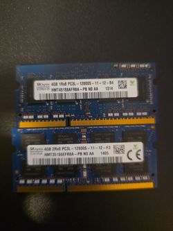 SK Hynix 4GB DDR3L SO-DIMM RAM Sticks (x2)