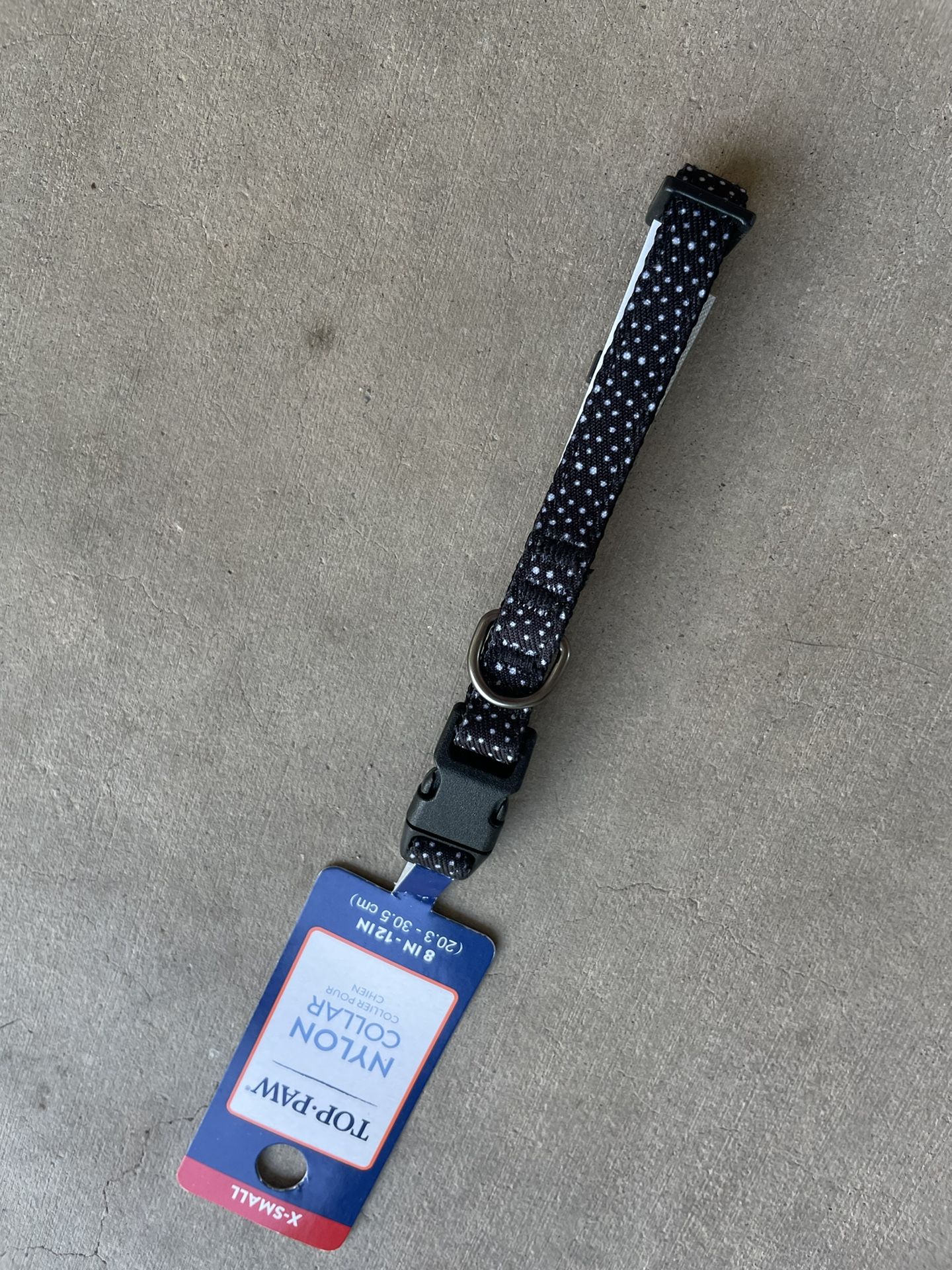 XS Polka Dot Dog Collar