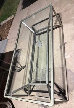 New glass coffee table