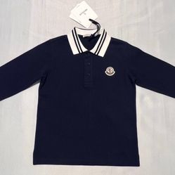 MONCLER KIDS MAGLIA POLO MANICA LUNGA.   Size - 8A .   