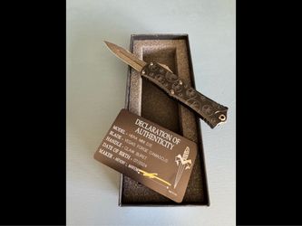 Microtech Mini Hera II Signature Series – Brand New – Vegas Forge Damascus