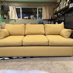 Mid century Rattan Queen Sized Sleeper Sofa