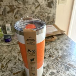 Brand new stainles steel tumbler/ coffee mug. $15