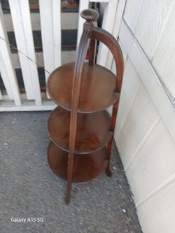Antique 3 Tier Wood Table