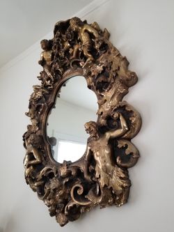 Antique handmade mirror