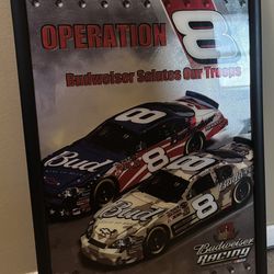 Budweiser NASCAR Racing  Bar Mirror