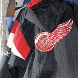 red wings nhl jacket rebok