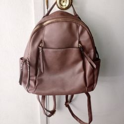 Light Brown Backpack Purse