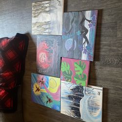 6 handmade paintings by me !