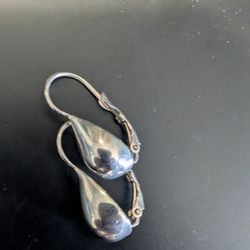 Sterling Silver Teardrop Women's Earrings 