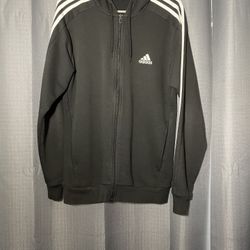 *BEST OFFER* Black Adidas Zip Up Sweater (size Small Mens) 