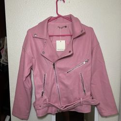 Skylar Rose NWT Pink Moto Jacket Size S