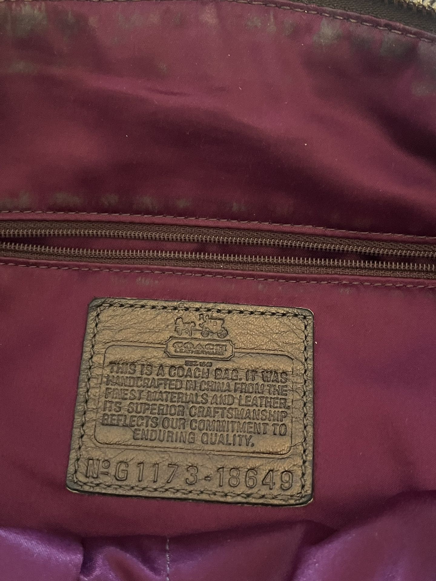 Used Authentic Coach Purse