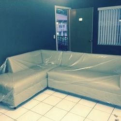 Leather Sectional Sofa Never Used 