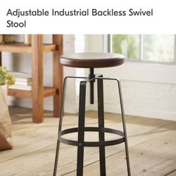 West Elm Adjustable Industrial Stool & Table