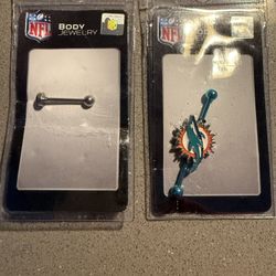 Miami Dolphins Piercing / Barbells 