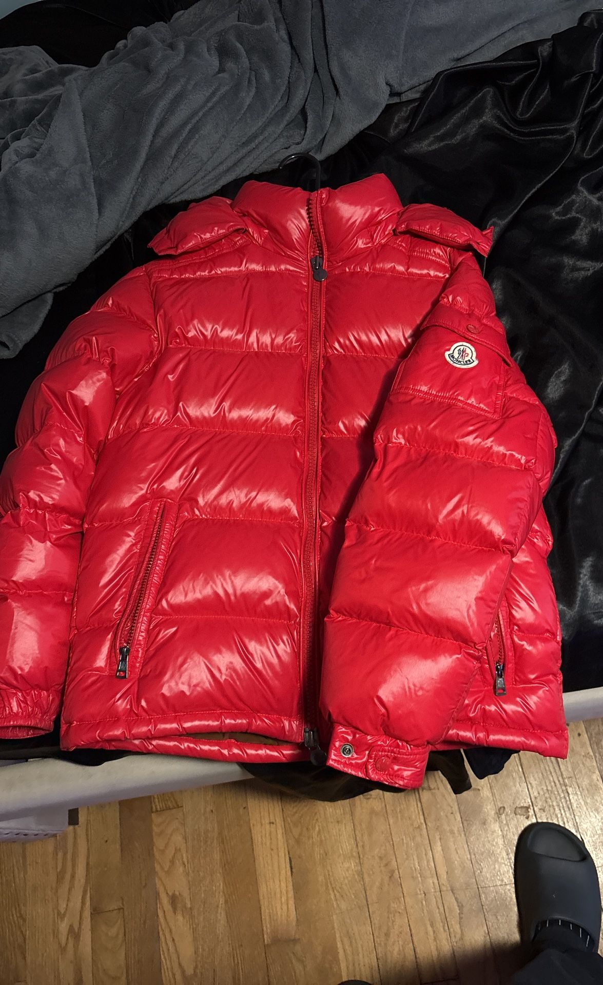Red Moncler Puffer