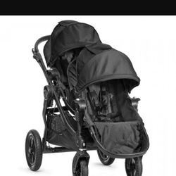 City Select Lux By Baby Jogger Double Stroller In Grey Slate 