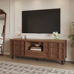 Tv stand 59"/Walnut Finish, Fits TVs up to 65"
