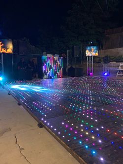 For sale Dance floor wood illuminated   pista de baile madera iluminada