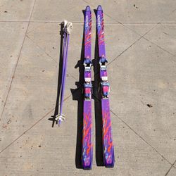 Salomon Women's Skis With Bindings And Poles