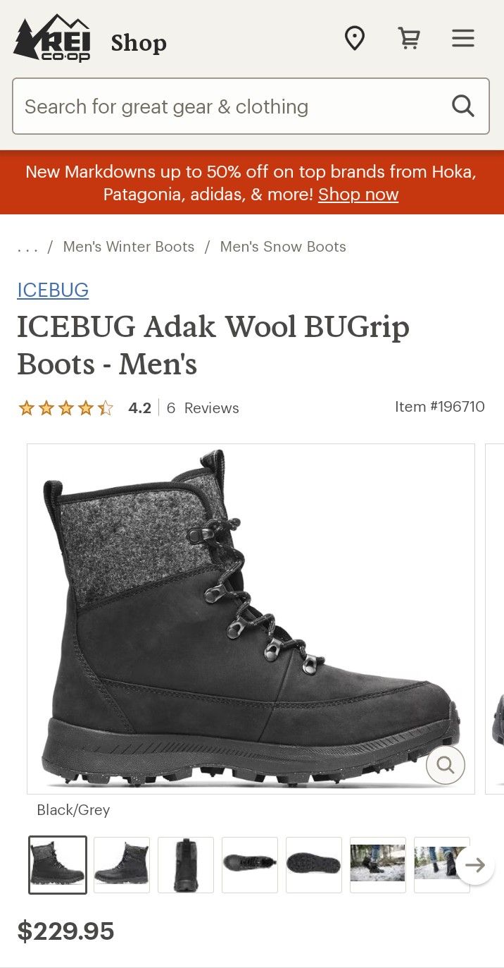 Icebug ADAK M BUGrip Woolpower Hiking Boot .... CHECK OUT MY PAGE FOR MORE ITEMS