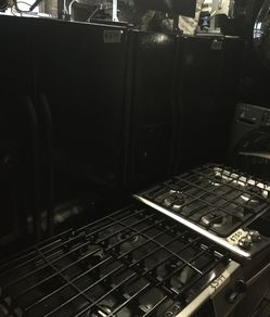 Black side by side refrigerators/ 90 day warranty/ delivery and installation are available