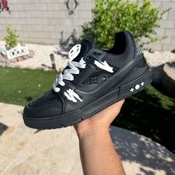 LV Shoes All White (Read Description)