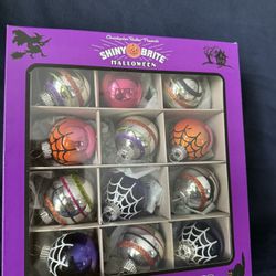 Christopher Radko Shiny Brite Halloween Glass Ornaments NEW