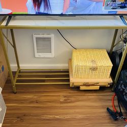 Three (3) Gold Tables