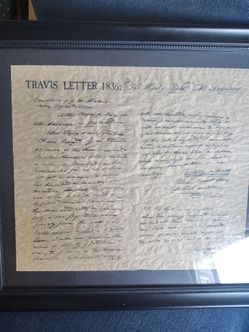 TRAVIS LETTER 1836