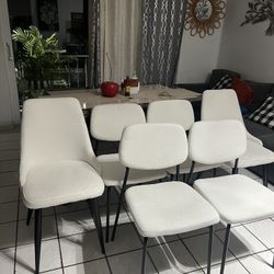 6 Sillas De Comedor Y Mesa 