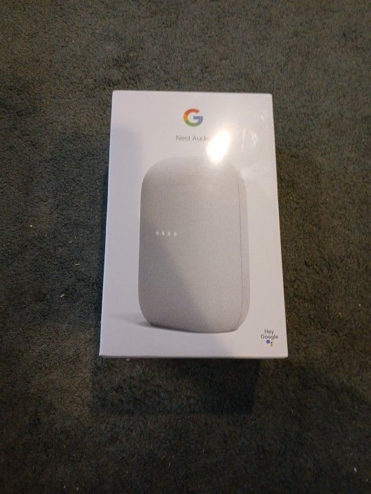 Brand New Factory Seald Google Nest Audio  (Chalk Color)