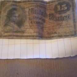 1865 15¢ U.S. Note