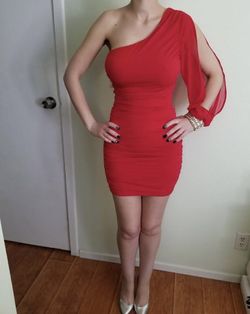 ONE SHOULDER COCKTAIL DRESS SIZE SMALL