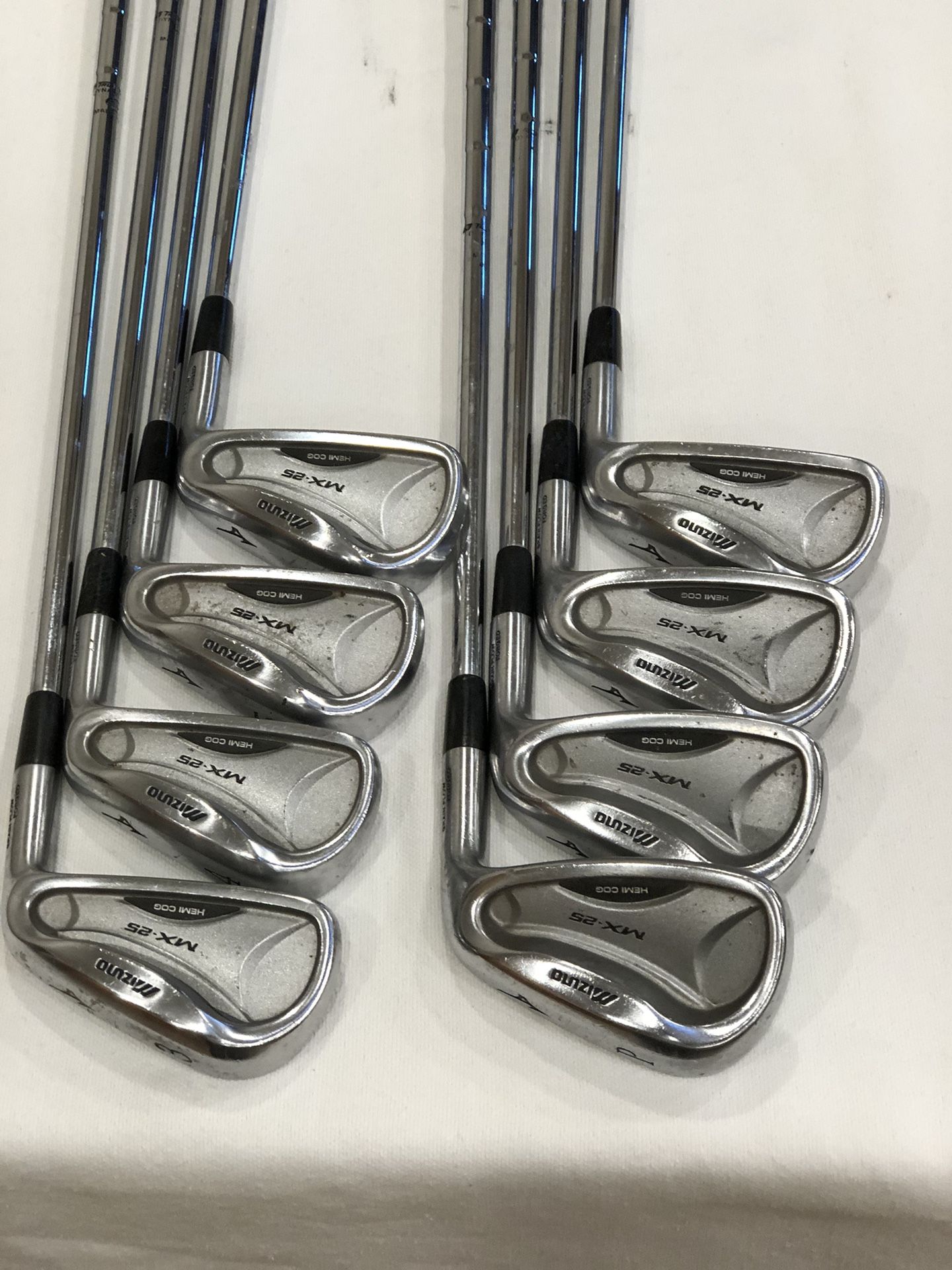 Mizuno Golf MX 25 Hemi Cog Iron Set RH PW Dynalite Gold SL S300