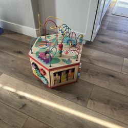 Wooden Activity Cube 