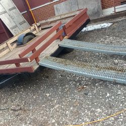 Trailer With 4500lb Truck Axle 5'x9' With Removal Side & Rear Loading, Ramps INCLUDED